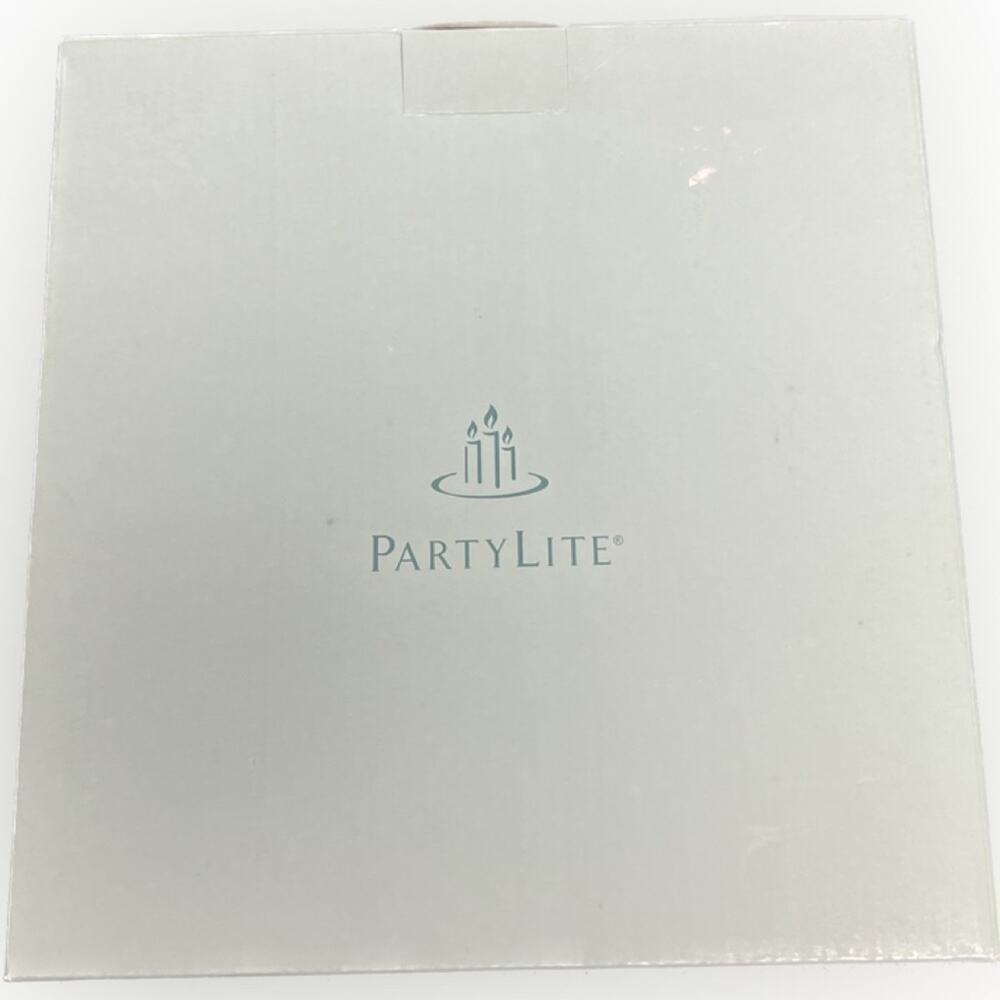 PARTYLITE “CLEAR LINES” STEMMED TRIO NIB
